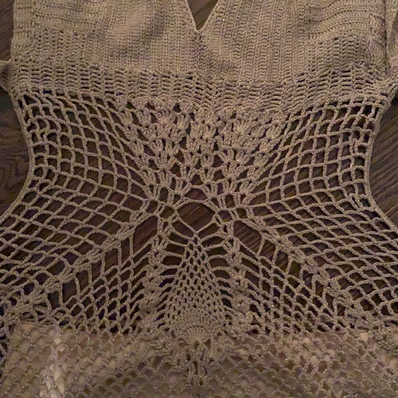 BCBG Maxazaria crochet bathing suit/ bodysuit - Picture 2 of 5